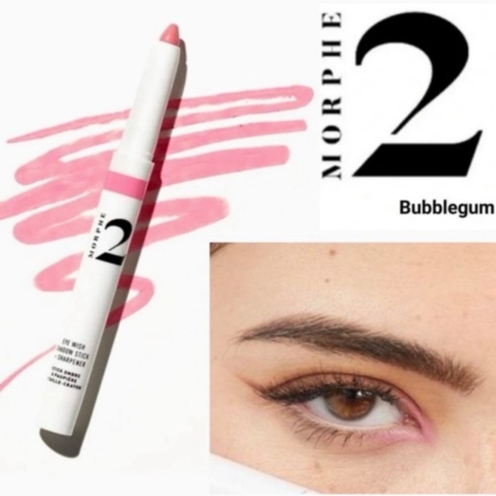 Morphe Eye Wish Shadow Stick + Sharpener - Bubblegum New Pink